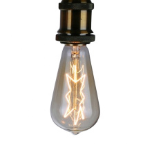 Lâmpada Edison vintage de filamento LED Lâmpadas decorativas transparentes de vidro E27 de 40 W